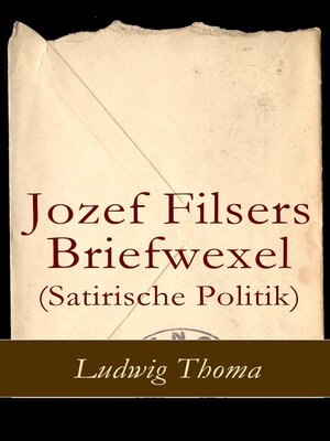 cover image of Jozef Filsers Briefwexel (Satirische Politik)